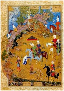 Scene from the Khamsa of Nizami, Persian, 1539–43