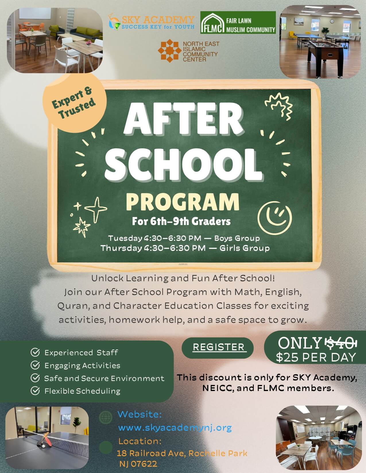 After School Program for 6th–9th Graders!