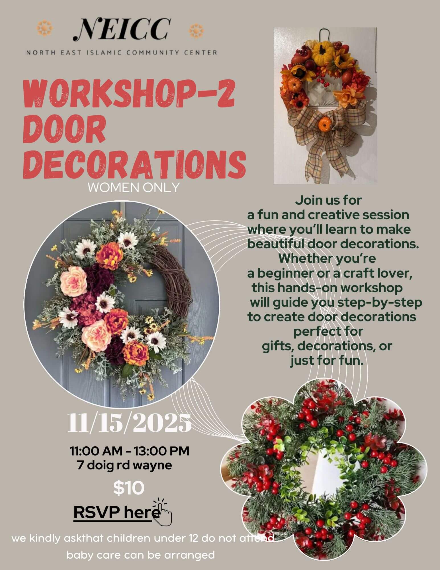 NEICC Women’s Workshop: Door Decorations