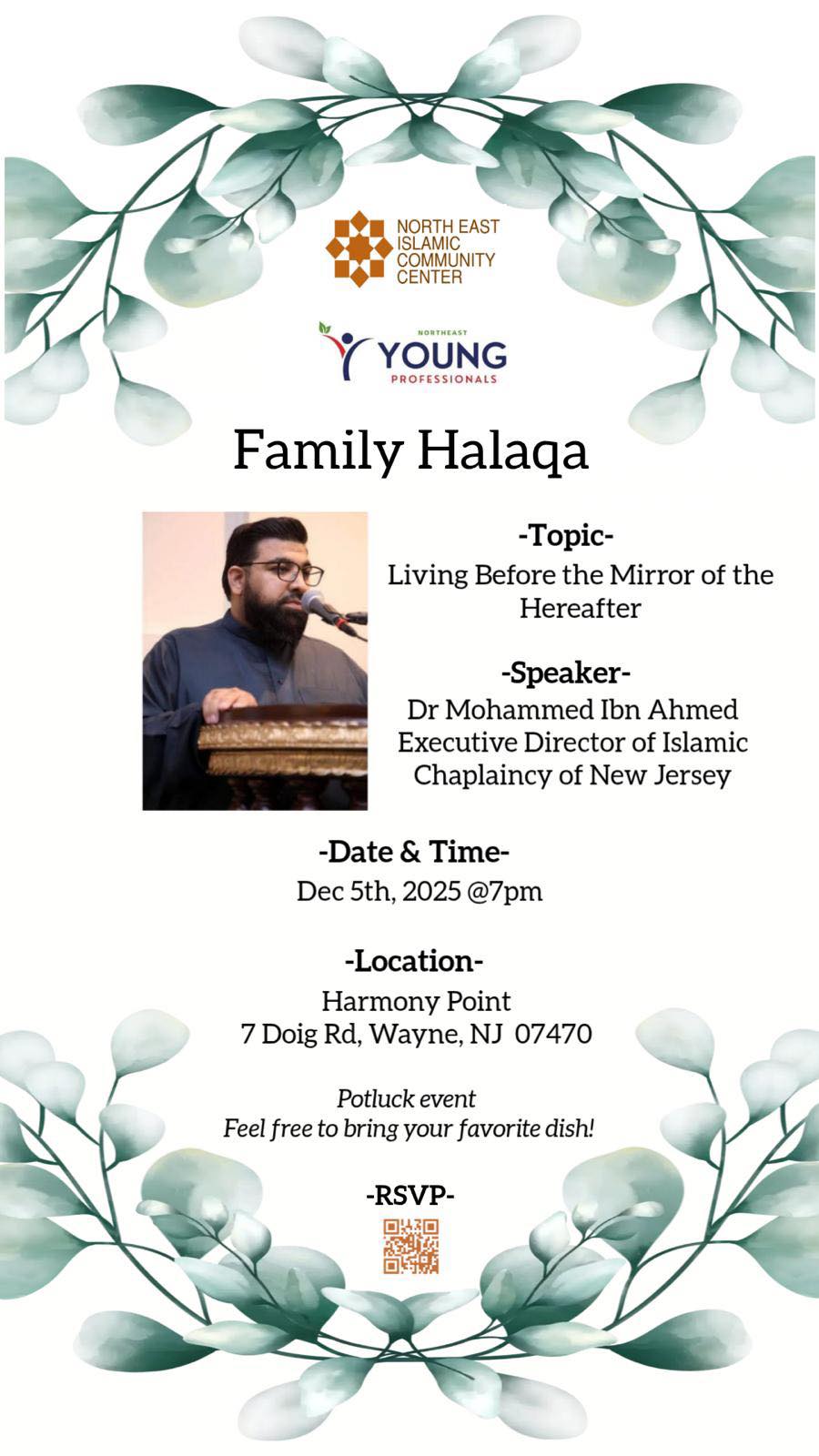 Young Adults and Family Halaqa – Join Us!