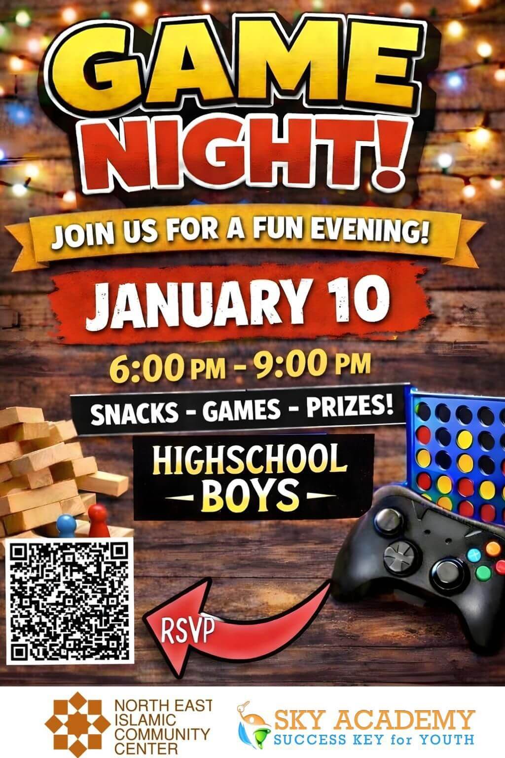 High School Boys Game Night